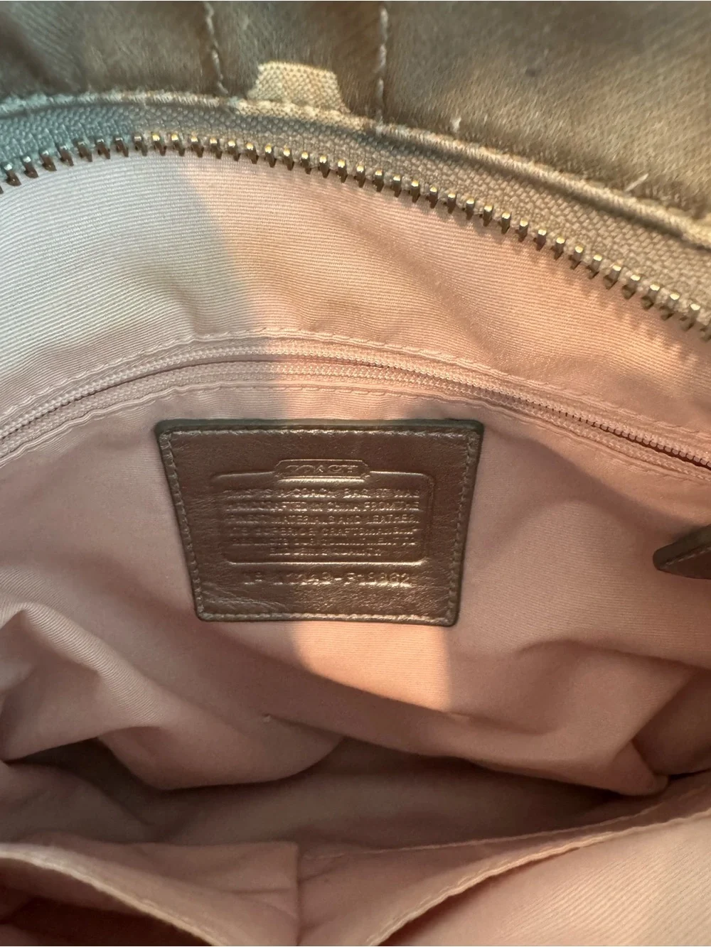 Coach Signature Chain Hobo Bag